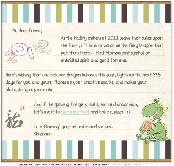 Best wishes for 2012. Best wishes for 2012.